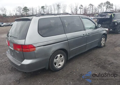 2001 Honda Odyssey Ex from USA, damaged, VIN 2HKRL18661H618490